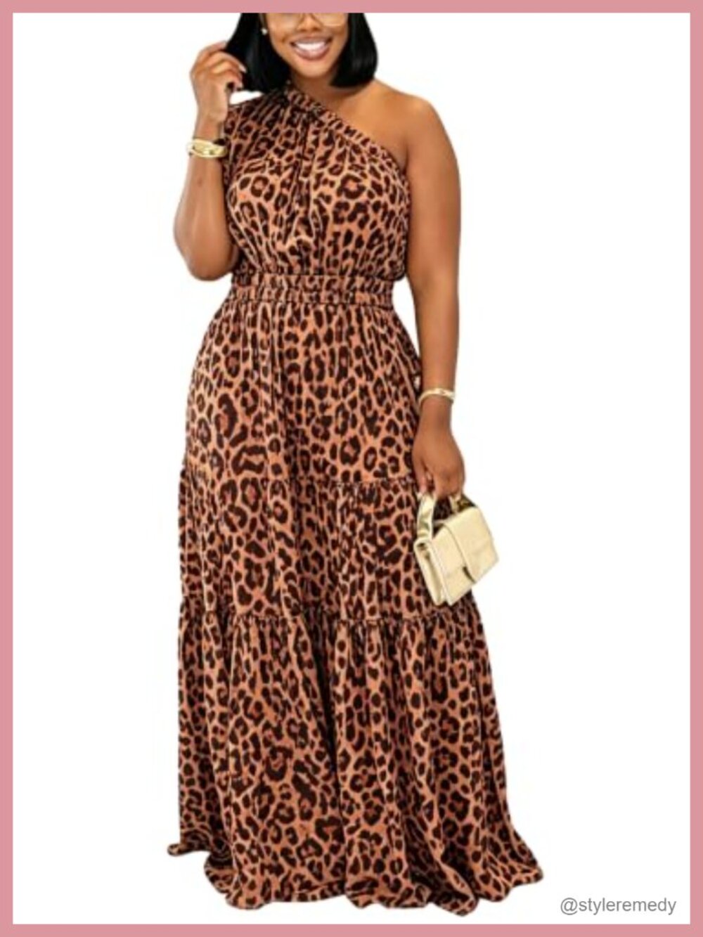 Women's Sleeveless One Shoulder Maxi Dress Flowy A-Line Sundress